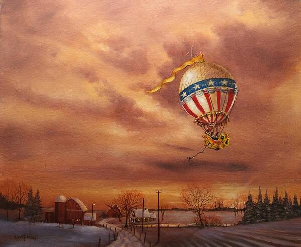 Balloons Art Print featuring the painting Spirit of the Midwest by Tom Shropshire