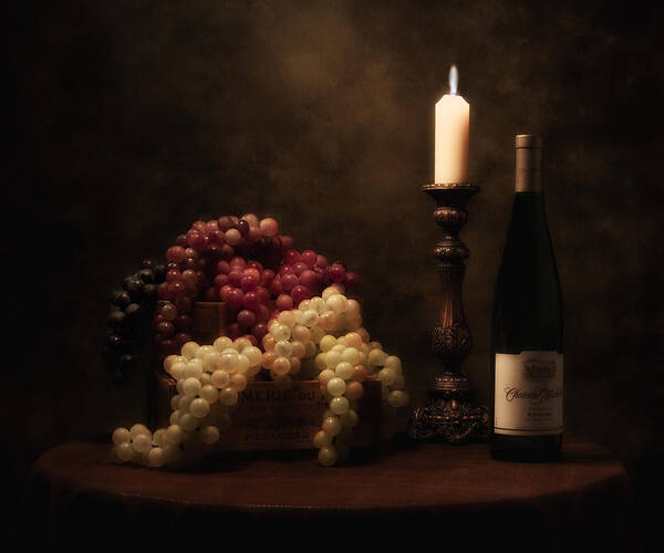 Alcohol Art Print featuring the photograph Wine Harvest Still Life by Tom Mc Nemar