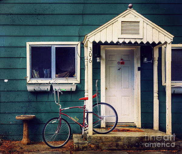 American Art Print featuring the photograph Livingston Bicycle by Craig J Satterlee