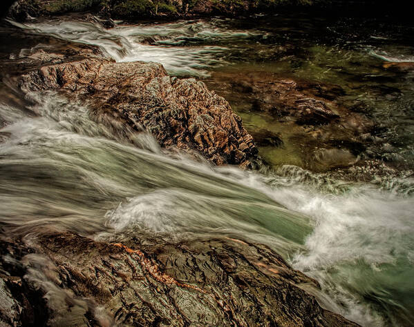Water Art Print featuring the photograph Green Stream by Dave Bosse