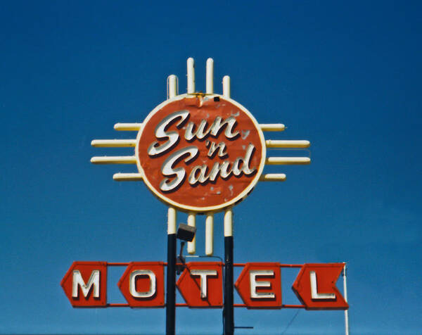 Motel Sign Art Print featuring the photograph Sun n Sand Motel by Matthew Bamberg