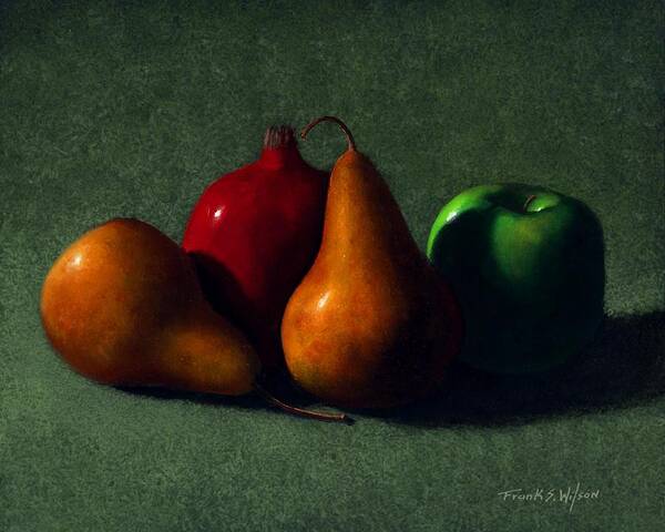 Still Life Art Print featuring the painting Autumn Fruit by Frank Wilson