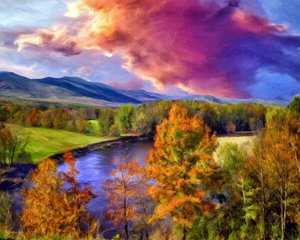 Fall Colors Art Print featuring the painting Fall Colors by Dominic Piperata