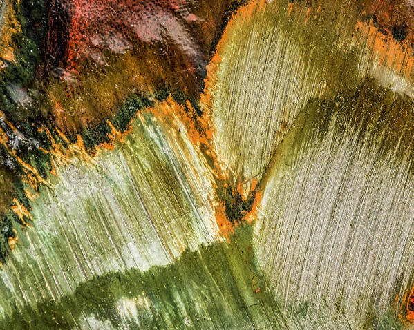 Earth Tones Art Print featuring the photograph Metal Abstract by David Waldrop