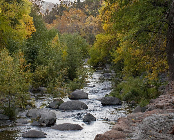 Oak Creek Art Print featuring the photograph Oak Creek Canyon by Joshua House