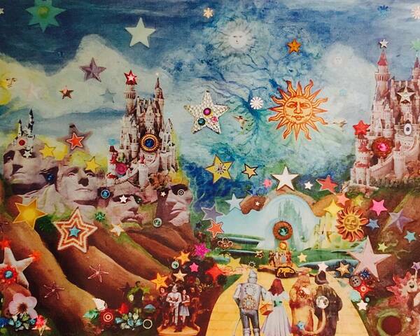 Fantasy Art Print featuring the mixed media Stars Fell on Ozabama by Douglas Fromm
