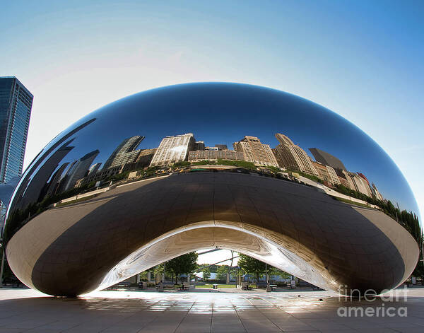 Art Art Print featuring the photograph The Bean's Early Morning Reflections by David Levin