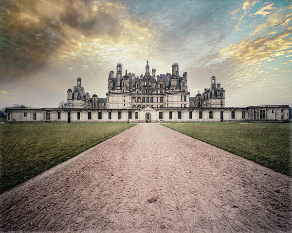 France Art Print featuring the photograph Chateau de Chambord by Jim Mathis