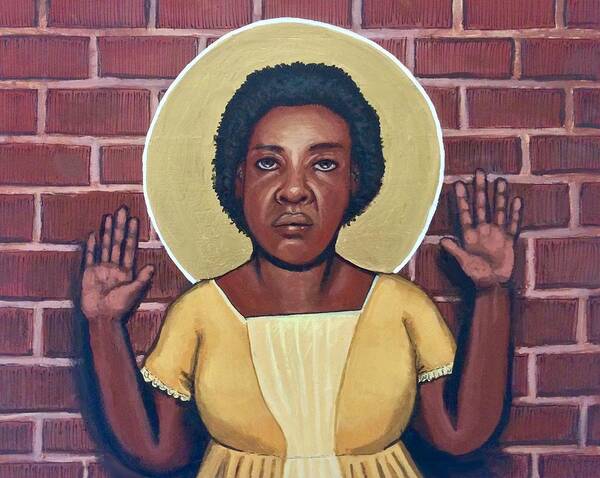 Woman Art Print featuring the painting Fannie Lou Hamer by Kelly Latimore