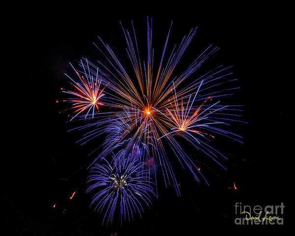 4th Of July Art Print featuring the photograph Makes of Purple and Orange by David Levin
