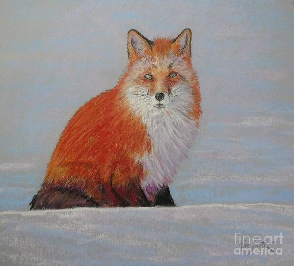 Pastels Art Print featuring the pastel My Friend the Fox by Rae Smith PAC