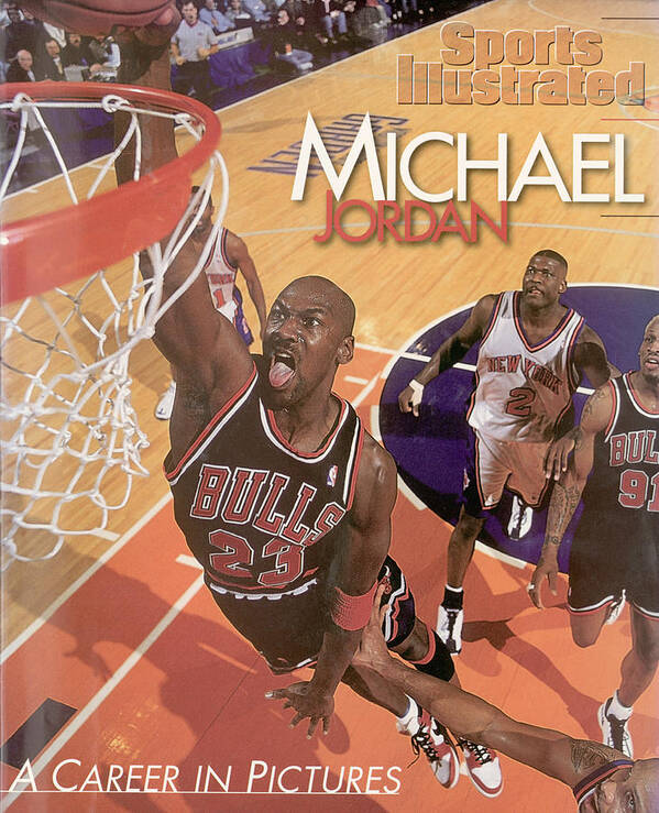 Nba Pro Basketball Art Print featuring the photograph Michael Jordan A Career In Pictures Sports Illustrated Cover by Sports Illustrated