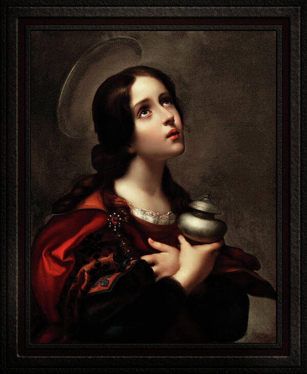 Mary Magdalene Art Print featuring the painting Mary Magdalene by Carlo Dolci Classical Fine Art Xzendor7 Old Masters Reproductions by Rolando Burbon