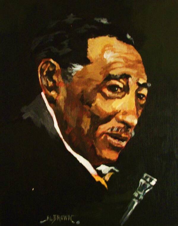 Portraits Art Print featuring the painting Duke Ellington by Al Brown