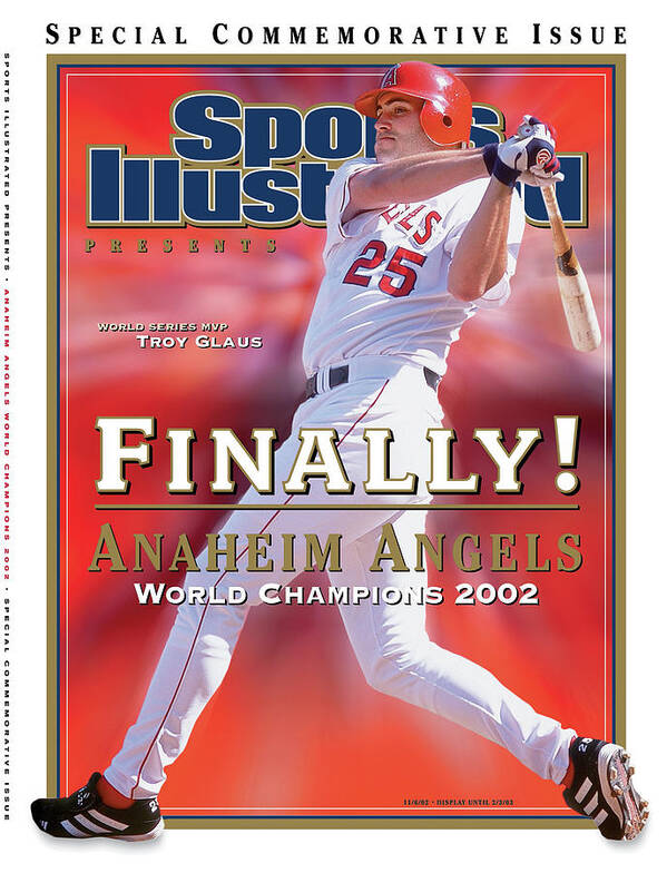 Playoffs Art Print featuring the photograph Anaheim Angels Troy Glaus, 2002 World Series Champions Sports Illustrated Cover by Sports Illustrated