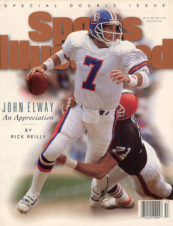 Magazine Cover Art Print featuring the photograph John Elway An Appreciation Sports Illustrated Cover by Sports Illustrated