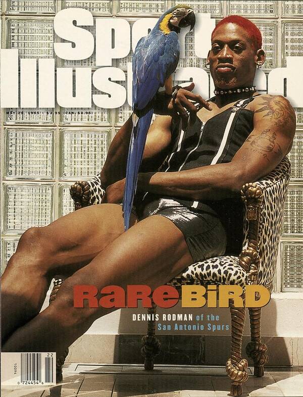 Magazine Cover Art Print featuring the photograph San Antonio Spurs Dennis Rodman Sports Illustrated Cover by Sports Illustrated