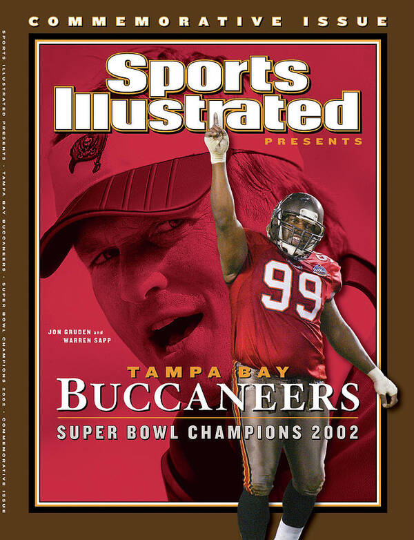 Warren Sapp Art Print featuring the photograph Tampa Bay Buccaneers, Super Bowl Xxxvii Champions Sports Illustrated Cover by Sports Illustrated