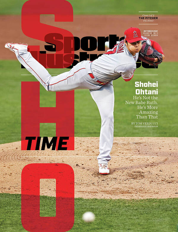 Published Art Print featuring the photograph Sho Time, Los Angeles Angels Shohei Ohtani Cover by Sports Illustrated