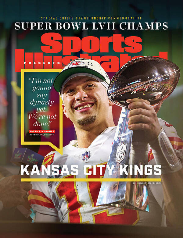 Commemorative Kc Cover Kansas City King Ssi Classicsi Presentsused 2/2023 Sip Used February 2023 Sip Chiefs Kansas City Patrick Mahomes Nfl Chiefs Art Print featuring the photograph Kansas City Chiefs, Super Bowl LVII Champions by Sports Illustrated