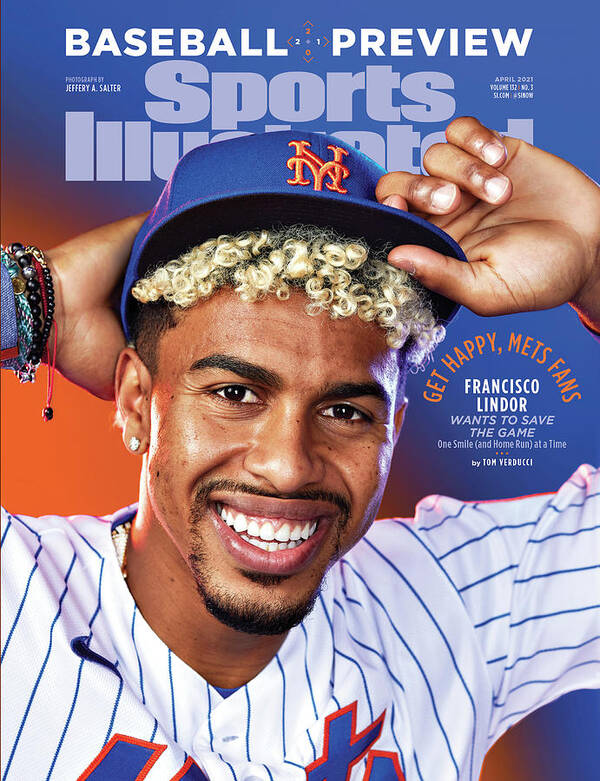 Published Art Print featuring the photograph New York Mets Francisco Lindor, 2021 Baseball Preview by Sports Illustrated