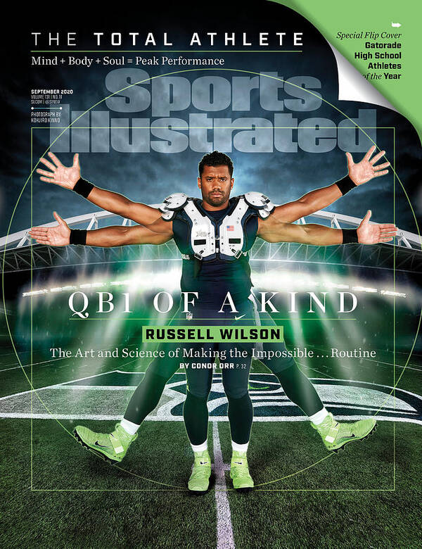 Russell Wilson Art Print featuring the photograph QB One of a Kind Russell Wilson Sports Illustrated Cover by Sports Illustrated