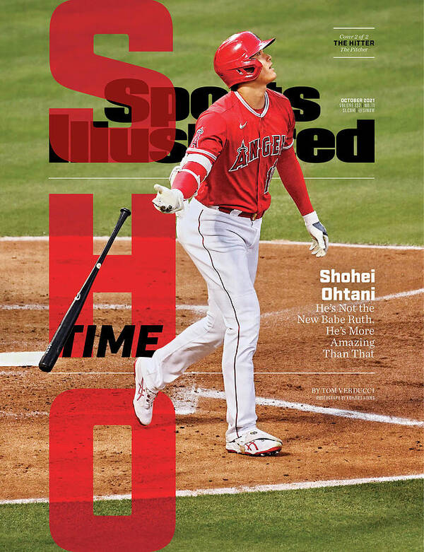 Published Art Print featuring the photograph Sho Time, Los Angeles Angels Shohei Ohtani Cover by Sports Illustrated