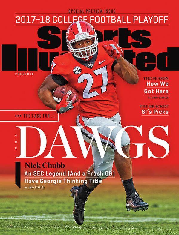 Gettyimages-870322360 Art Print featuring the photograph University of Georgia, 2017-19 Colle Football Playoff Issue Cover by Sports Illustrated