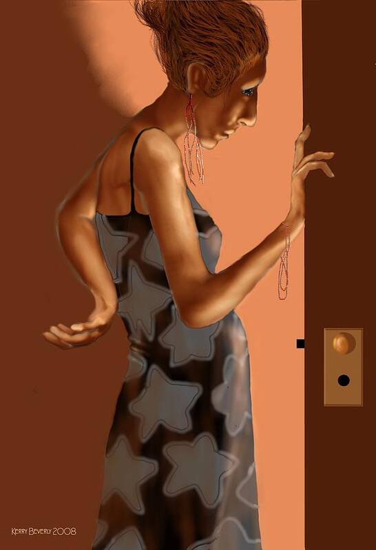 Woman Art Print featuring the digital art Woman 37 by Kerry Beverly