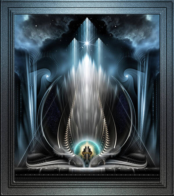 Fractal Art Print featuring the digital art Ice Vision Of The Imperial View by Rolando Burbon
