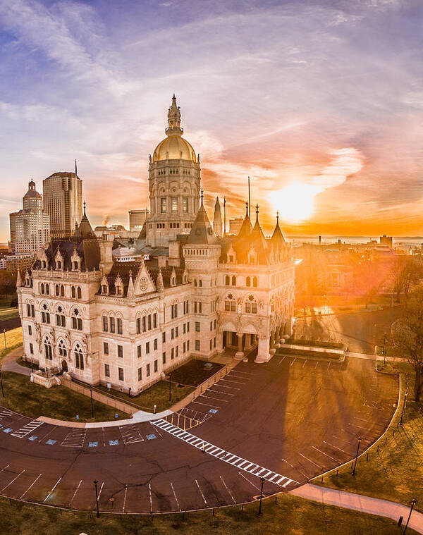 Hartford Art Print featuring the photograph Sunrise in Hartford Connecticut by Mike Gearin