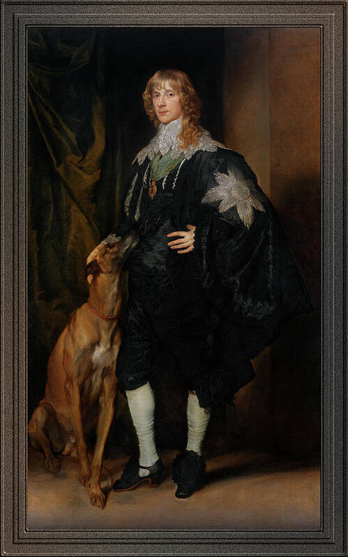 Portrait Of James Stuart Art Print featuring the painting Portrait of James Stuart Duke of Richmond and Lenox by Anthony van Dyck by Rolando Burbon