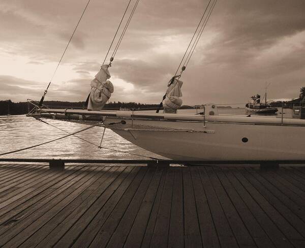 Boats Art Print featuring the photograph Secured by Mark Alan Perry