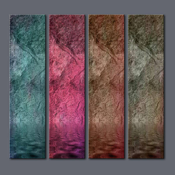 Panel Art Print featuring the digital art Four Panel Quadriptych by WB Johnston