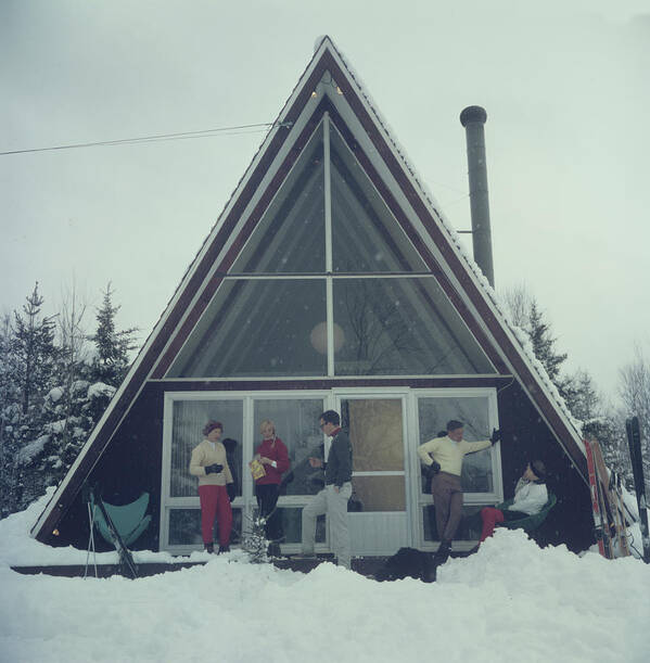 People Art Print featuring the photograph On The Slopes In Stowe #1 by Slim Aarons