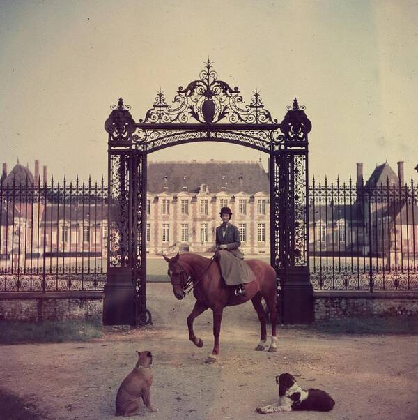 Horse Art Print featuring the photograph Equestrian Entrance by Slim Aarons