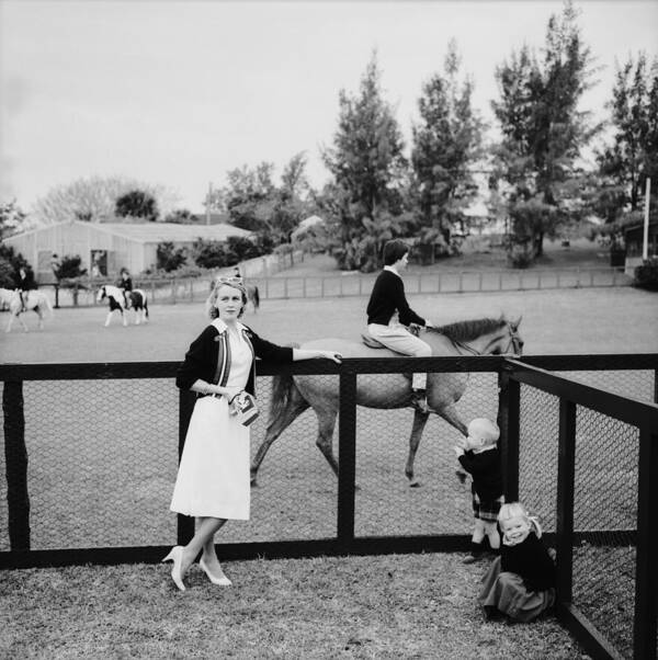 Child Art Print featuring the photograph Eve At The Pony Club by Slim Aarons