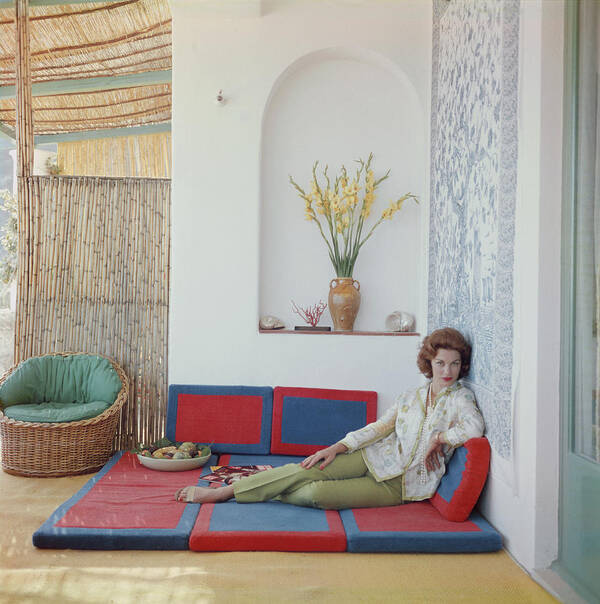 1950-1959 Art Print featuring the photograph Linda Christian by Slim Aarons