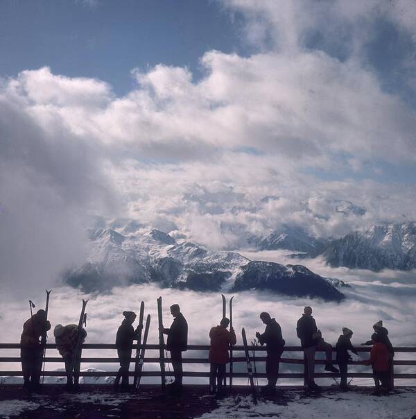 Scenics Art Print featuring the photograph Verbier View by Slim Aarons