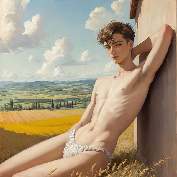 On the Fields of Tuscany 2 by Gregory Adams