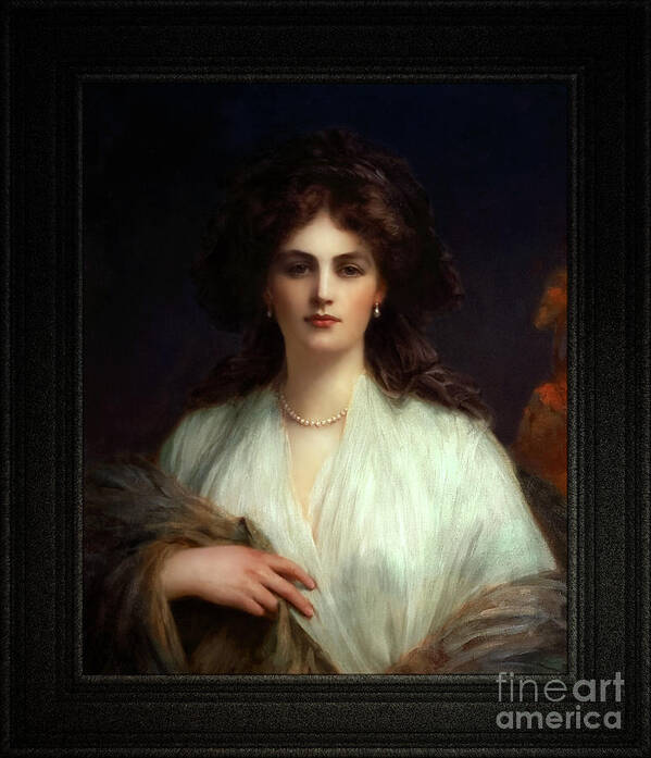 Lady Beatrice Butler Art Print featuring the painting Lady Beatrice Butler by Ellis William Roberts Old Masters Classical Art Reproduction by Rolando Burbon