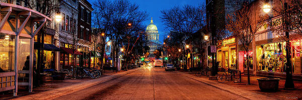 Madison Art Print featuring the photograph State Street by Rod Melotte