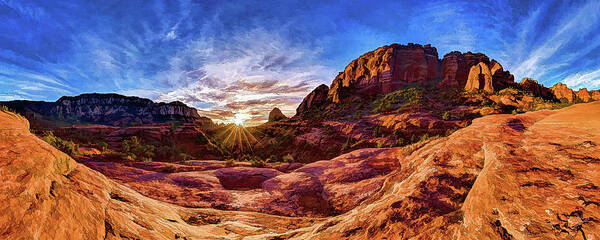 Sedona Landscape Art Print featuring the photograph Sedona Spirit by ABeautifulSky Photography by Bill Caldwell