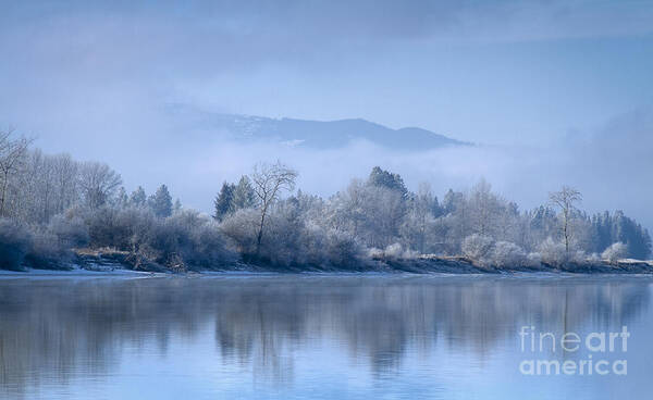 December Art Print featuring the photograph Icy Blue #1 by Idaho Scenic Images Linda Lantzy