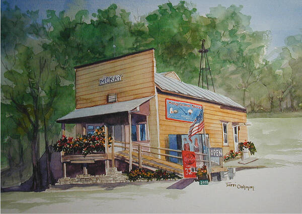 Mckay General Store Art Print featuring the painting McKay General Store #2 by Terri Meyer