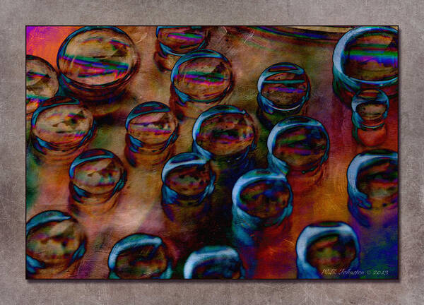Water Art Print featuring the photograph Droplets by WB Johnston