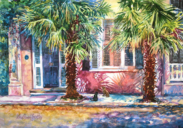 Charleston Art Print featuring the painting Good Neighbors by Alice Grimsley