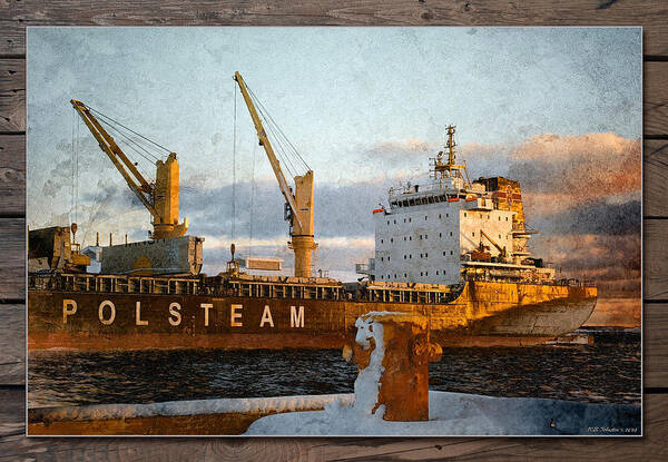 Ship Art Print featuring the photograph Polsteam by WB Johnston