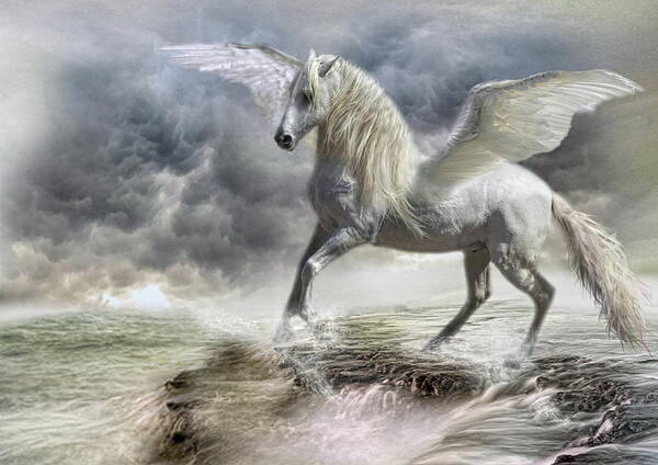 Horse Art Print featuring the digital art Bella Dante by Trudi Simmonds