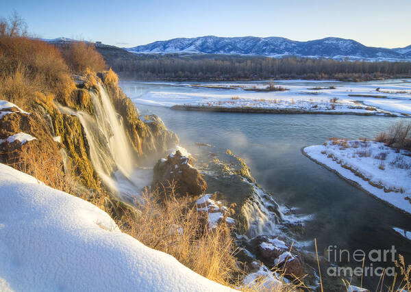 Fall Creek Falls Art Print featuring the photograph Fall Creek Winter by Idaho Scenic Images Linda Lantzy